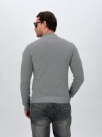 Pulover din tricot cu fermoar scurt - imagine 7