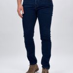 Jeans slim fit bărbați bleumarin CATO, vedere frontală