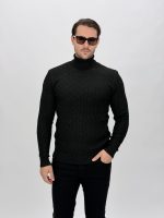 Pulover helancă cu model torsade - imagine 8