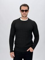 Detaliu croială pulover tricot bărbați