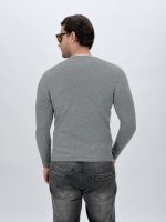 Pulover bărbați cu model bob, vedere laterală