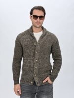 Cardigan bărbați tricotat, vedere spate