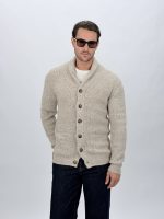 Pulover cardigan tricotat bărbați CATO, vedere frontală