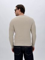 Pulover din tricot pentru bărbați, detaliu mânecă și croială