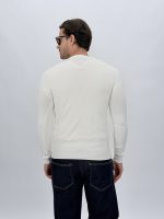 Pulover basic din tricot bărbați, vedere spate