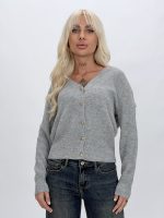 Cardigan dama culoare prună, model versatil