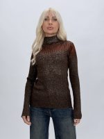 Pulover maletă cu lurex și ștrasuri - imagine 13
