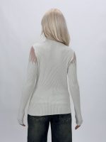 Pulover maletă lurex, vedere spate