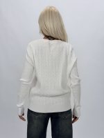 Model tricot torsade cu împletituri reliefate