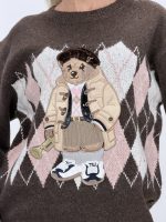 Pulover din tricot cu model brodat - imagine 6