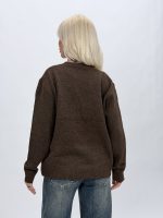 Pulover din tricot cu model brodat - imagine 7