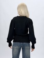 Pulover din tricot cu patent lat - imagine 15