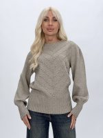 Pulover din tricot cu patent lat - imagine 4