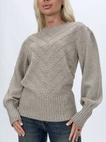 Pulover din tricot cu patent lat - imagine 5