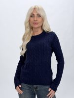 Pulover din tricot decolteu la baza gâtului și lurex - imagine 13
