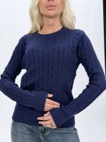 Pulover din tricot decolteu la baza gâtului și lurex - imagine 14