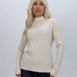 Pulover maletă din tricot cu lurex