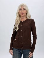 Cardigan tricot femei, vedere laterală