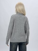 Pulover helancă din lână cu model torsade, ansamblu