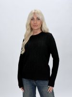 Pulover din lână cu model torsade - imagine 13