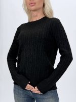 Pulover din lână cu model torsade - imagine 14