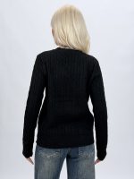 Pulover din lână cu model torsade - imagine 15