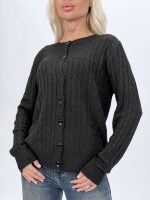 Pulover cardigan cu model torsade - imagine 17