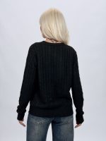 Pulover cardigan cu model torsade - imagine 18