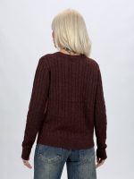 Pulover cardigan cu model torsade - imagine 15
