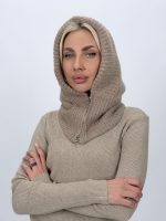 Scufiță din tricot cu fermoar în trei culori disponibile