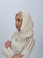 Detaliu tricot fin cu cașmir și lână