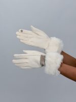 Mănușă din pâslă cu blană