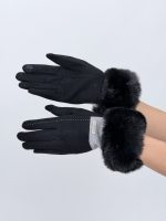 Mănușă din pâslă cu blană - imagine 7