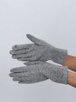 Mănușă din tricot cu ștrasuri - imagine 3