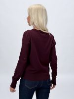 Pulover cardigan, vedere completă pe model