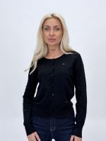 Cardigan elegant cu paiete, detaliu talie
