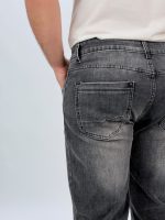 Jeans slim fit gri - imagine 4
