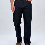 Jeans drept indigo bărbați CATO, croială clasică