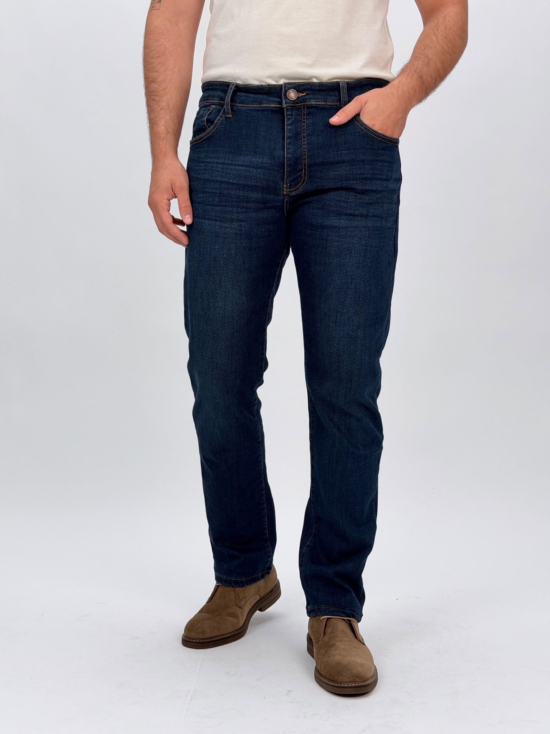 da7c09e5-7a35-4219-8314-9a2f2fce0b61 Jeans slim fit indigo bărbați, vedere frontală