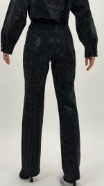 Jeans | Blug Drept negru cu ștras - imagine 5