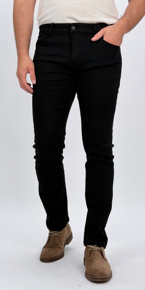Jeans slim fit negru bărbați CATO, vedere frontală